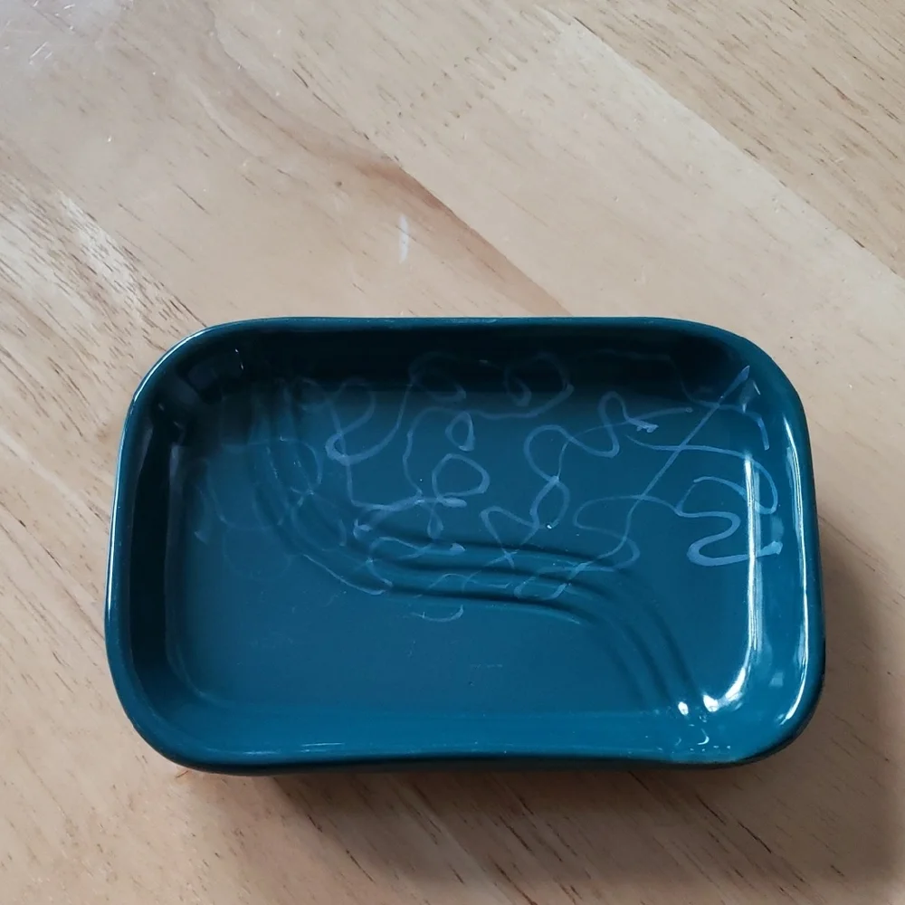 Teal Green Bathroom Soap Dish